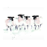 Ethan Harper 'Minimalistička akvarelna ovca ii' platno umjetnost