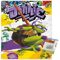 Teenage Mutant Ninja kornjače: mutantni haos-Donatellov zidni poster s gumbima, 14.725 22.375