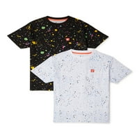 Majica Splatter Majica za izradu problema, 2-pack, veličine 4-18