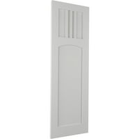 Ekena Millwork 15 W 75 H True Fit Pvc San Miguel Misijski stil Fiksni nosači, Hailstorm Grey