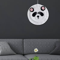 Panda viseći ukras ručno izrađene makroname makroname ukras za životinje zid viseći skulptura umjetnički dekor