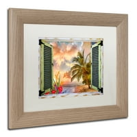 Prozor za zaštitni znak prozor do raja iv Matted Framed Art od Leo Kelly