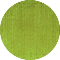 Moderni tepisi za sobe okruglog presjeka u apstraktnoj zelenoj boji, 3' okrugli