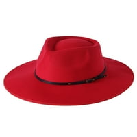 Jesenski / zimski vuneni Jazz šešir, veliki vijenac, Muški Ženski gornji dio srca breskve