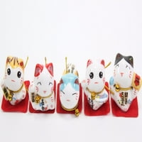 Set japanskih mačjih figurica Slatka Smiley maše sretnom mačkom