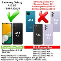 Tanka torbica VIBECover, kompatibilan sa Samsung Galaxy A 5G SM-A136U1, torbica TOTAL Guard FLE Tpu, Galaxy White