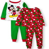 Mickey Mouse Toddler Boy Dugi rukavi božićna pidžama, set