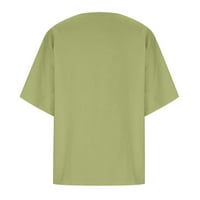 Usmixi ženske bluze i vrhovi Odjeljni kratki rukav natisak stabla print ljeti slatke košulje plus veličina prozračna