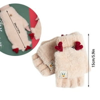 Rukavice za žene hladno vrijeme izolirane nejasne rukavice zimske rukavice ostaju toplo za žene