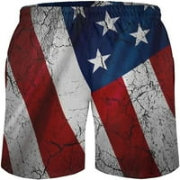 Gospodo taljenje s oznakom American-Usa-Flag-Crack, быстросохнущий kupaći kostim, casual kupaći kostim, strme