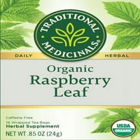 Tradicionalni lijekovi, organski biljni čaj od listova maline, vrećice čaja, količina