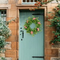 Ulazna vrata umjetno cvijeće vijenac od zelenila Festival viseći dekor za zabave proljeće u zatvorenom i na otvorenom