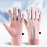 Baršunaste tople rukavice za žene jesen / zima za vožnju na otvorenom, vodootporne neklizajuće muške i ženske