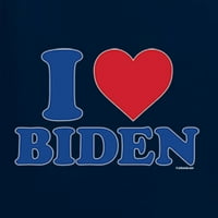 Divlji Bobbi, volim Bidena, predsjednika SAD - a, političku majicu s okruglim vratom, tamnoplavu, male veličine