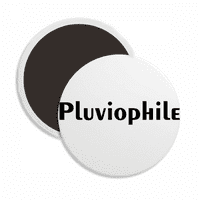 Moderna riječ Pluviophile okrugli magnet za hladnjak za hladnjak
