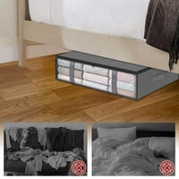 Torbe za odlaganje ispod kreveta-ojačane ručke, netkane kutije za odlaganje s patentnim zatvaračem