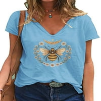 Ženska labava majica s izrezom u obliku slova a, vrhovi kratkih rukava, bluza velike veličine u sivoj boji 4 a