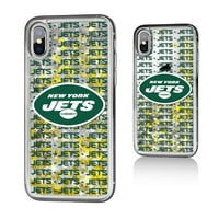 New York Jets iPhone Text Backdrop Design Slitter futrola