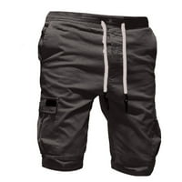 Muškarci teretni kratke hlače s više džepnih, ležernih kratkih kratkih kratkih kratkih hlača Shorts Shorts Daily