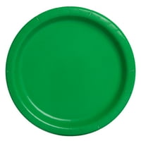 9 ploče za večeru na papiru, smaragdno zelena, 20ct