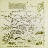 Ispis plakata Mercator map iz mn