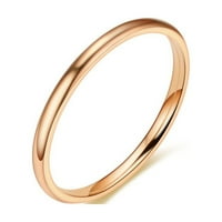 Ženski modni čvrsti Sterling srebro bijelo crno zlato ružičasto zlato Višebojni geometrijski prsten nakit prsten