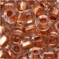 Češke perle od prozirnog kristala obložene bakrenom folijom