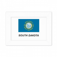 Zastava Južne Dakote fotografija u okviru profila, umjetnička slika radne površine