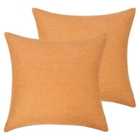 Jedinstveni prijedlozi od lana jednobojne jastučnice narančasta 20 20