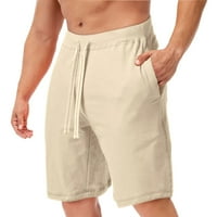 Wozhidaoke muške kratke hlače povremene s džepovima solidne kratke hlače na plaži sportski kratki kratki kratki