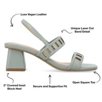 Kolekcija Journee Womens ismay laserske rezane rezane sandale za leđima leđa