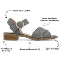 Zbirka Journee Collection Womens Cressida Crisscross remen složene sandale pete