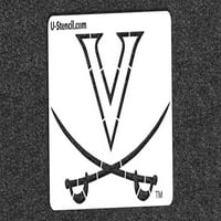 Set mini šablona za sablje u obliku slova Virginia Cavaliers