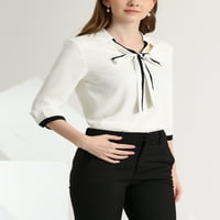 Jedinstvene ponude ženske kravate v vrat Pola manžetne manžetne manžete Elegantne bluze