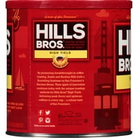 Braća Hills. Mljevena kava visoke kvalitete, srednje pečena, limenka od 30 unci