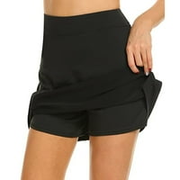 ženska Golfska suknja, lagana sportska suknja za aktivnosti na otvorenom, Crna,