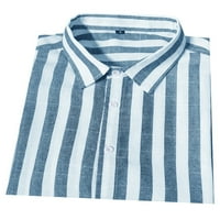 Nolla muški vrhovi vrhova repa za vrat Ljetne košulje Down Down Bluza muškaraca s jednim grudi majica kratka rukava