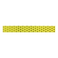 Wrapbles® šarena traka za maskiranje Washi, metalne zlatne točkice na žutoj boji