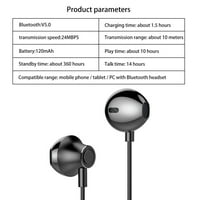 Bluetooth 5. Slušalice bežične slušalice u uhu, vodootporne Sportske slušalice koje vise oko vrata, crne