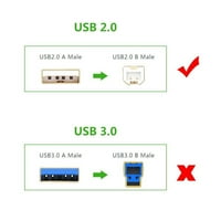 BOO kompatibilan 6ft USB 2. Podaci kabelskog prijenosnog računala Sync Wire Wire Zamjena za HP OfficeJet Pro plus