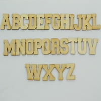 PC, debela kolegijalna drvena slova slova R Jednostavno za slikanje ili ukrašavanje samo za unutarnju upotrebu