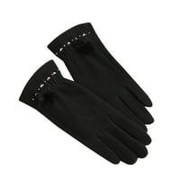 Ženske zimske rukavice U Stilu hladnog vremena, otporne na vjetar, Termoflis, neklizajuće, trčanje sa zaslonom