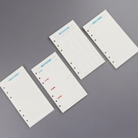 Listovi papira veličine a sa 6 rupa za uvlačenje bilježnice-planera u mn