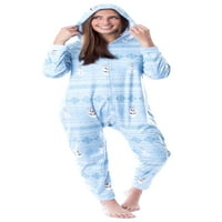 Disney Womens 'Frozen Olaf džemper za spavanje pidžama kombinezonsko odijelo