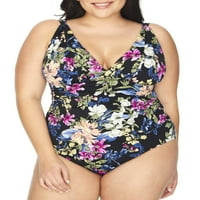 Ženski plus size Wonderland cvjetni kupaći kostim