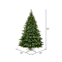 Umjetno božićno drvce od 7,5 ' 58, Topla bijela LED svjetla s tvrdim premazom