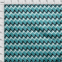 Jednobojna Georgette viskozna tkanina s geometrijskim otiscima ševrona širine dvorišta