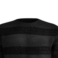 Muški džemperi, Gornji dijelovi, pulover s okruglim vratom, džemper s dugim rukavima, rebrasti pleteni džemperi,