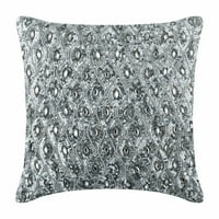 Prilagođena jastučnica ukrasna jastučnica u srebrnoj boji svilena jastučnica ručno izrađena geometrijska jastučnica