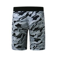 Muške ljetne Camo sportske kratke hlače Ležerne kratke hlače s džepom na vezanje Podstavljene kratke hlače za
